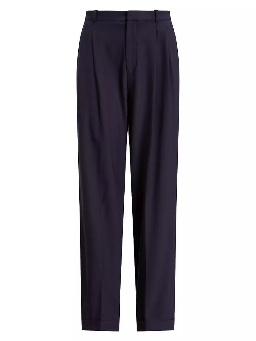 Wool Straight-Leg Pants Product Image