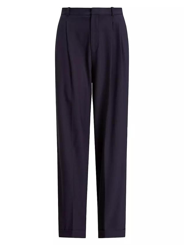 Wool Straight-Leg Pants Product Image