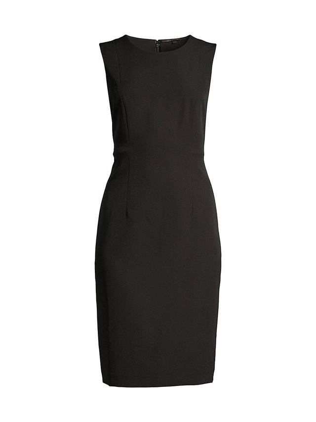 Womens Meridian Milano Twill Sleeveless Sheath Dress Product Image