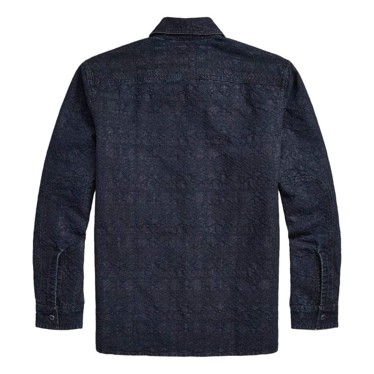 Indigo Jacquard Workshirt Product Image