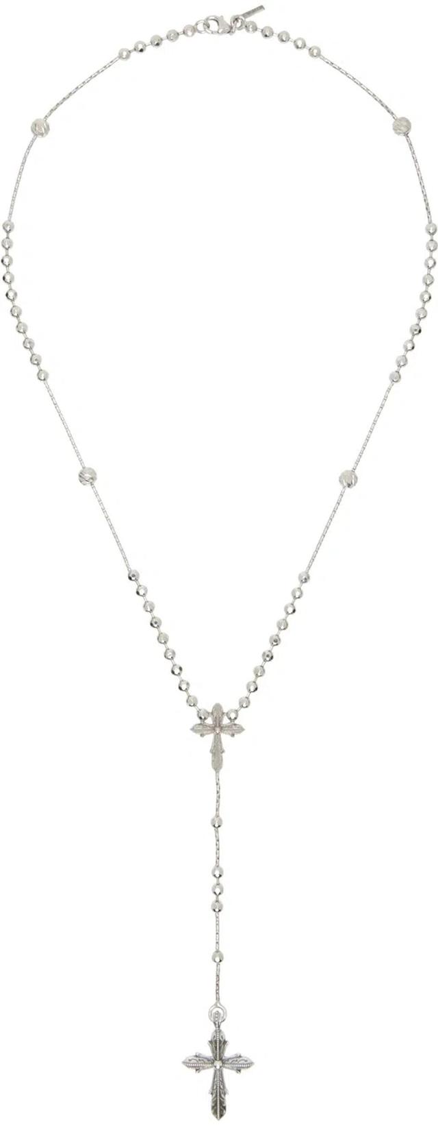 EMANUELE BICOCCHI Silver Gothic Rosary Necklace Product Image