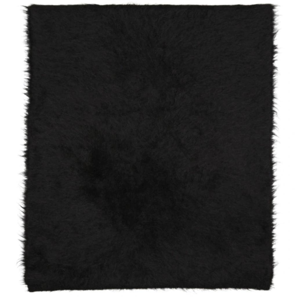 Alpaca Knit Scarf In 200 Black product image