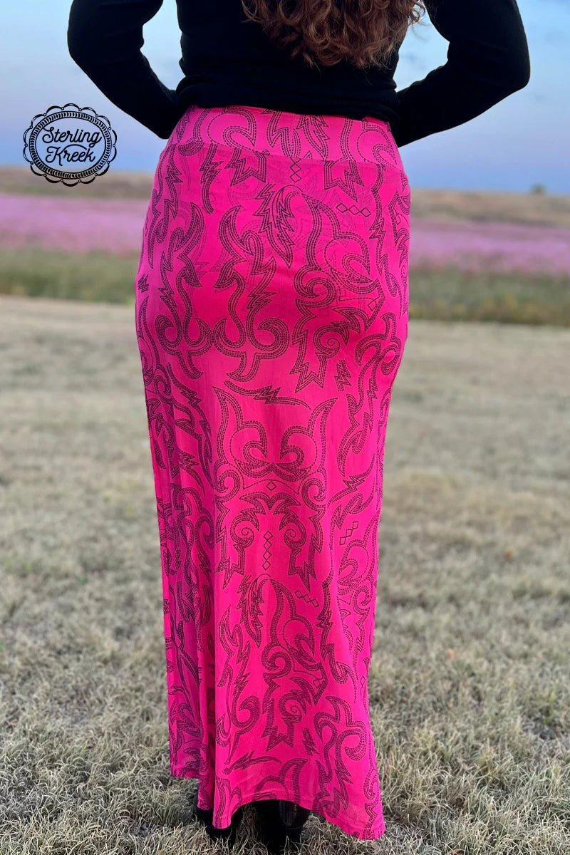 Sterling Kreek Cowgirls Like Us Slit Skirt Product Image