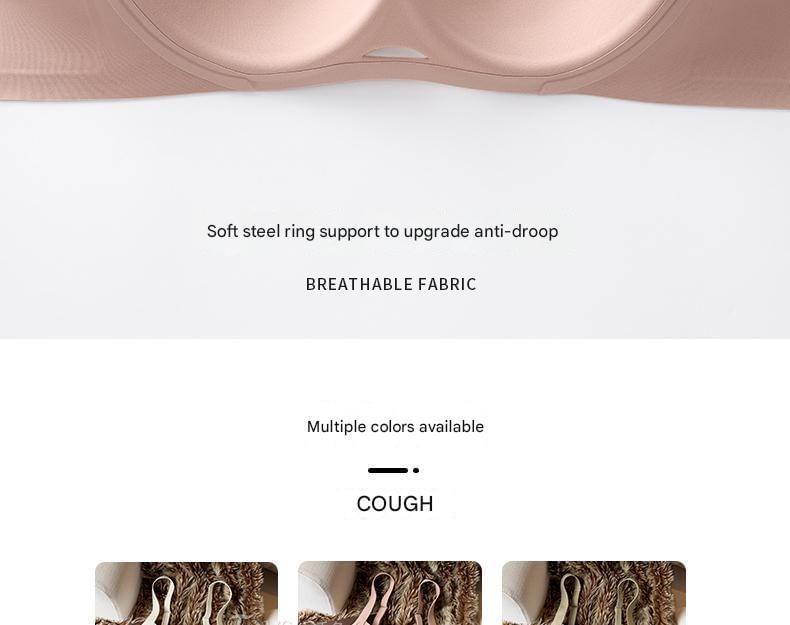 Plain Cutout Seamless Bra / Panty / Set Product Image