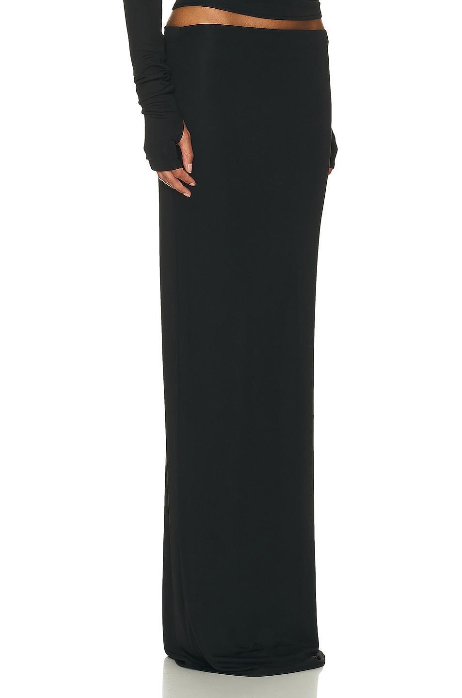 Helsa Matte Jersey Slim Skirt Black. (also in ). Product Image