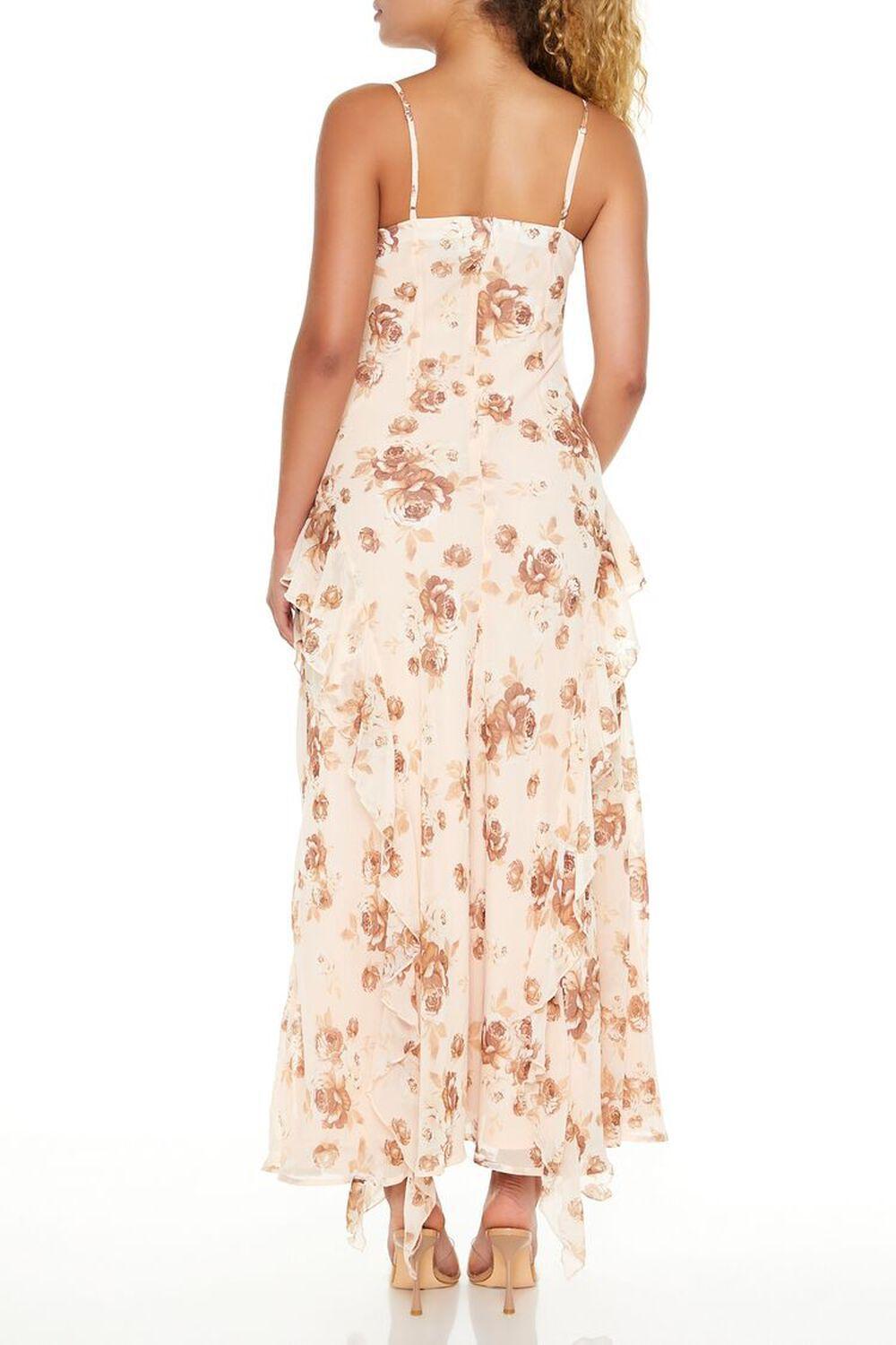 Chiffon Rose Print Maxi Dress | Forever 21 Product Image