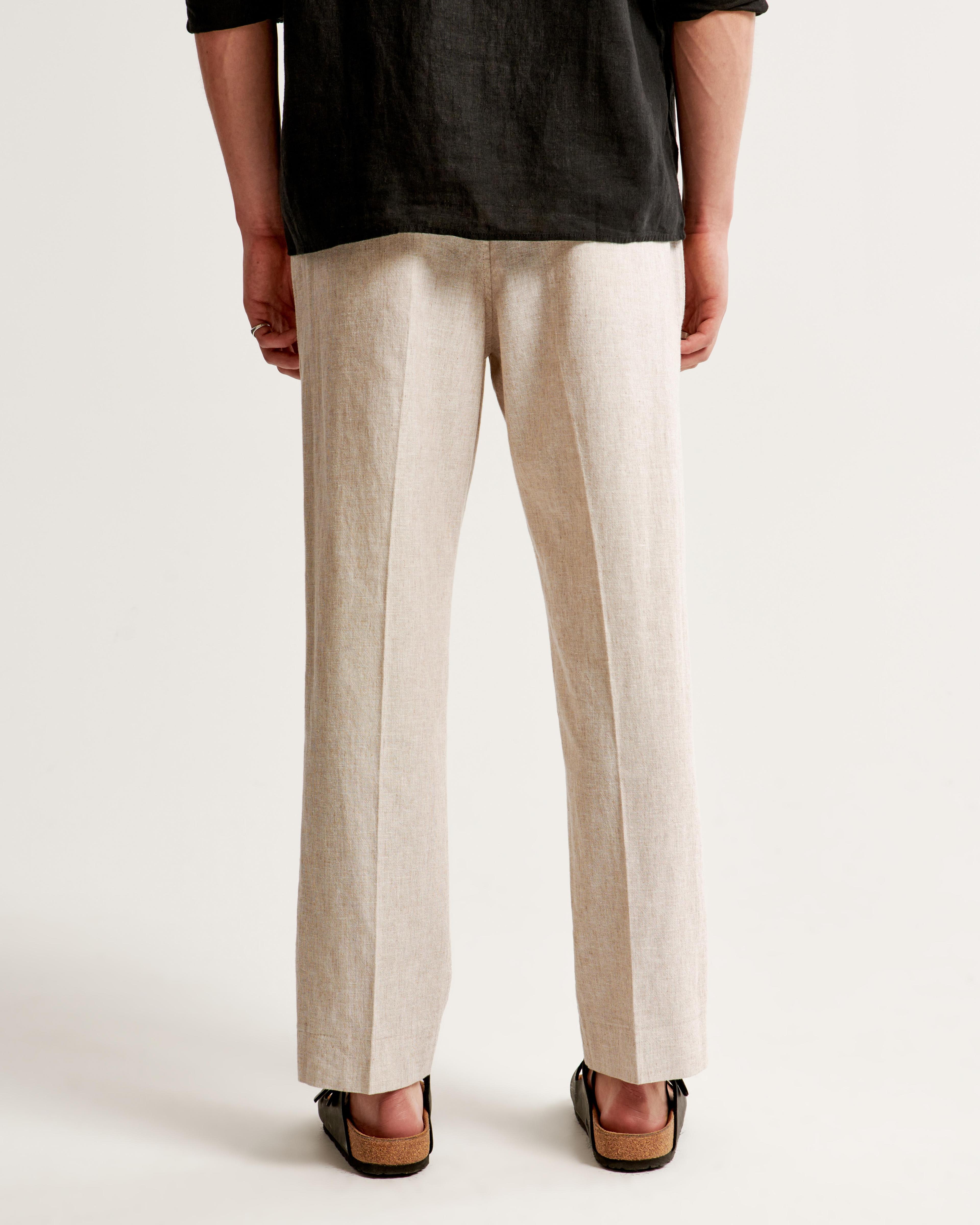 Linen-Blend Pull-On Pant Product Image