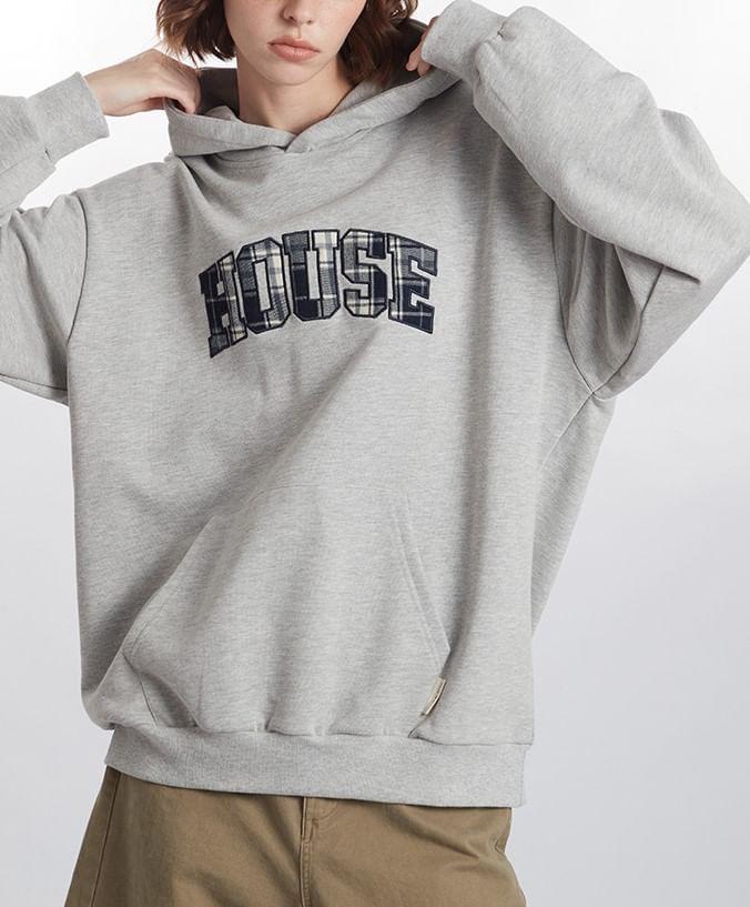 Drop Shoulder Lettering Oversized Hoodie Product Image