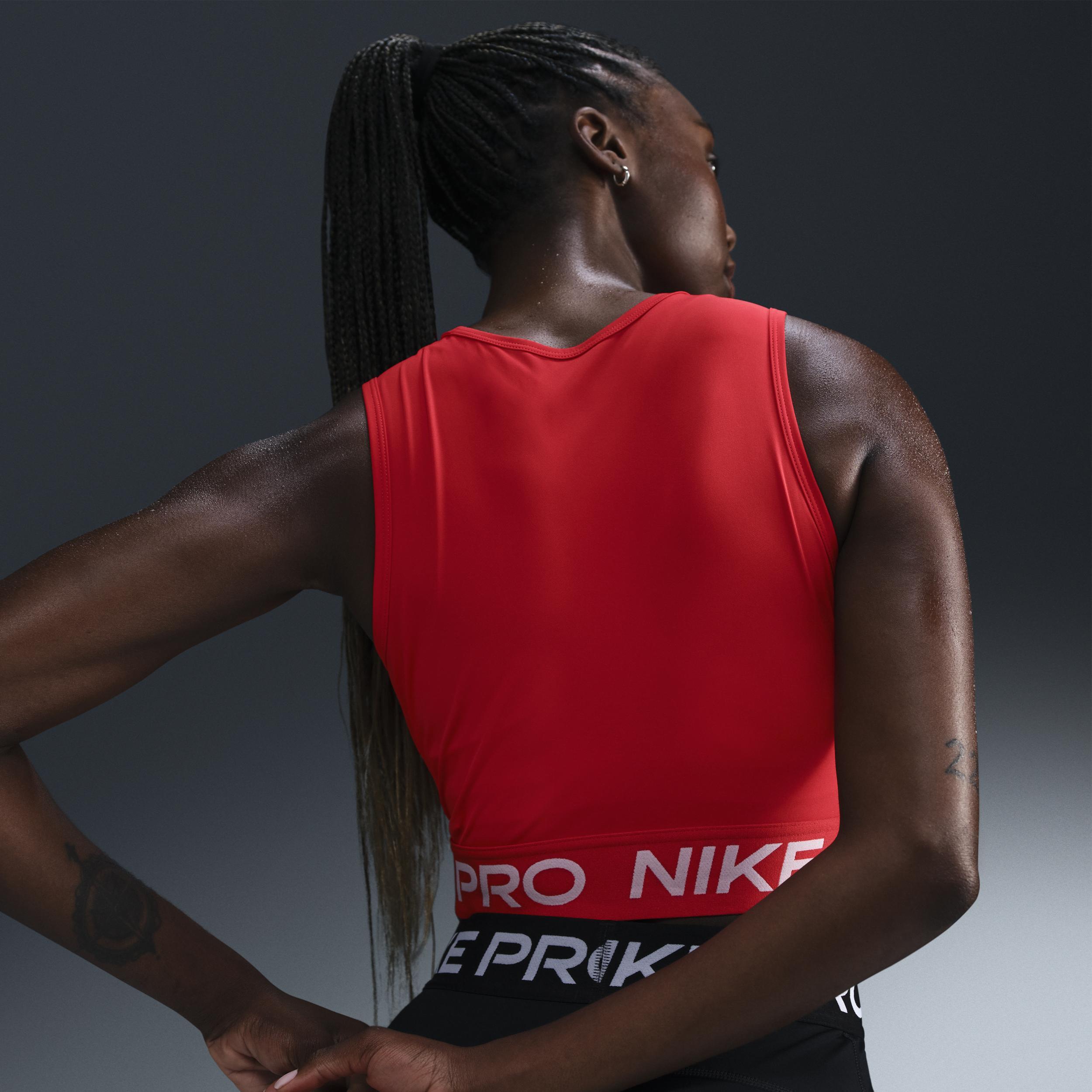 Women's Nike Pro Dri-FIT Cropped Tank Top Product Image