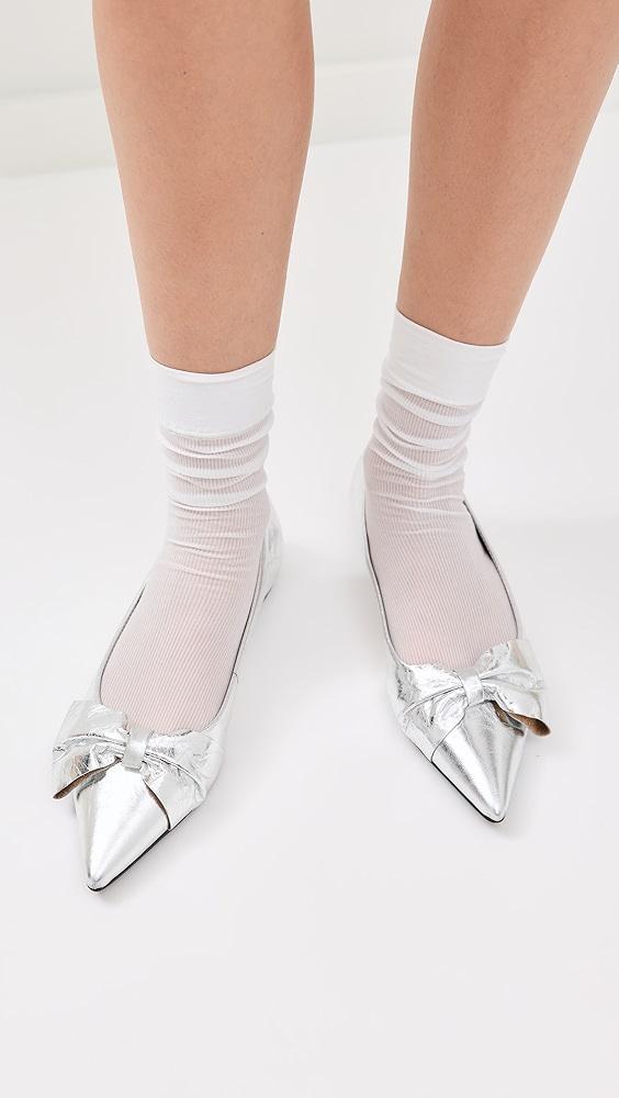 Schutz Lyla Half Bow Flats | Shopbop Product Image