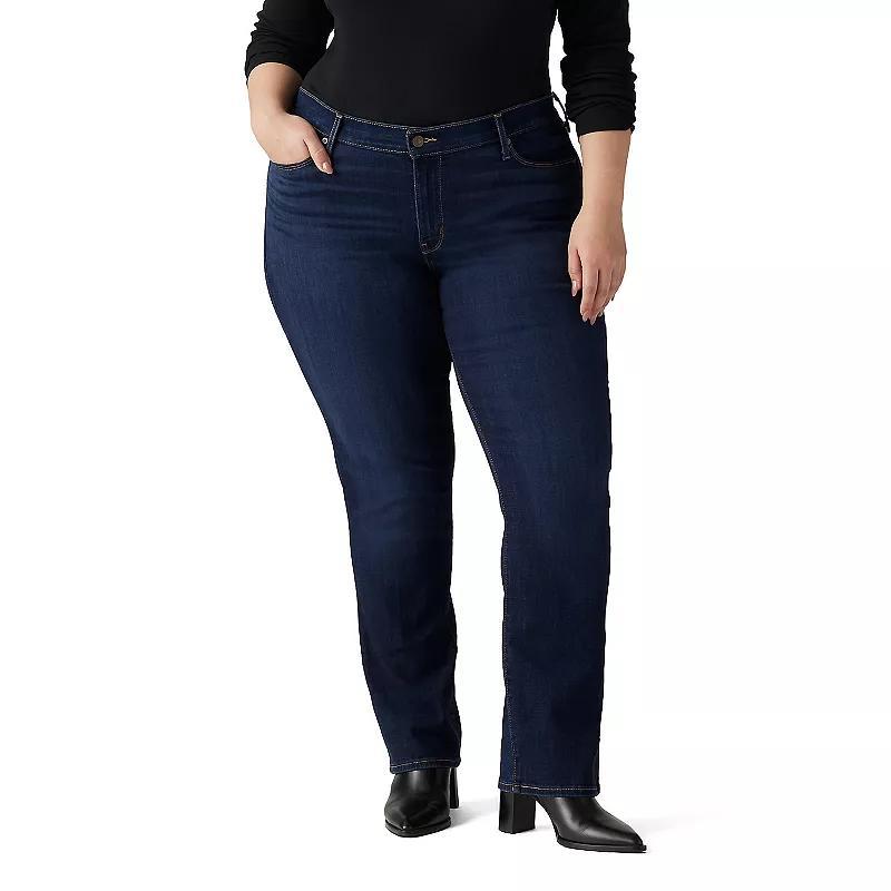 Plus Size Levis Classic Straight Jeans, Womens Blue Haze Product Image