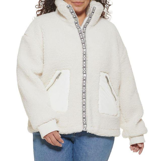 Plus Size Levis Cozy Teddy Sherpa Jacket, Womens Product Image