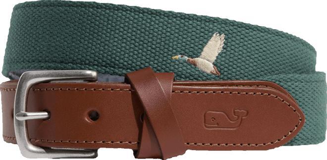 Mallard Embroidered Canvas Club Belt Product Image