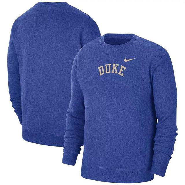 Mens Nike Royal Duke Devils Campus Pullover Sweatshirt Product Image