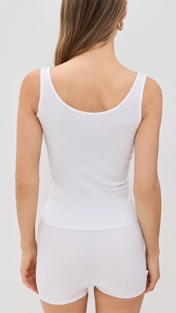 Stripe & Stare Scoop Neck Rib Tank | Shopbop Product Image