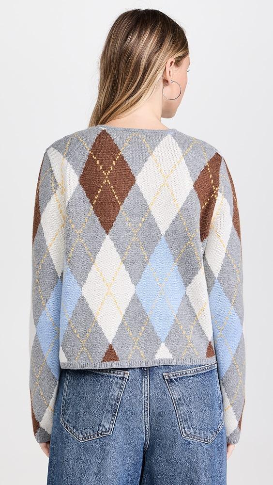 ALIGNE Aggie Argyle Cardigan | Shopbop Product Image