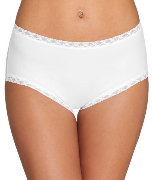 Natori Bliss Lace-Trim High Rise Cotton Brief 755058 Product Image