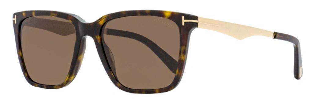 TOM FORD Men's Rectangular Sunglasses Tf862 Garrett 52e Dark Havana/gold 54mm In Multi Product Image