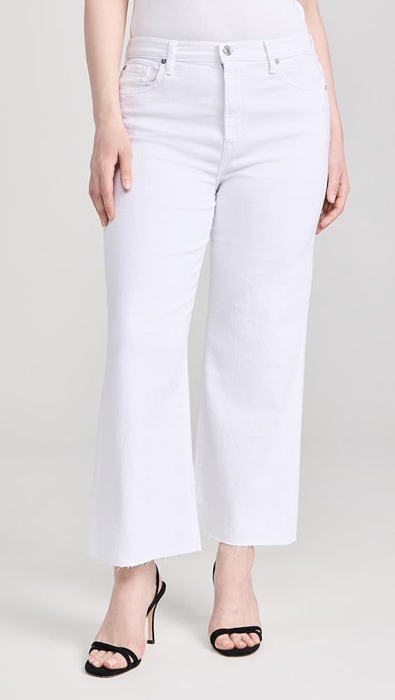 7 For All Mankind Cropped Alexa Jeans With Cut Hem | Shopbop Product Image