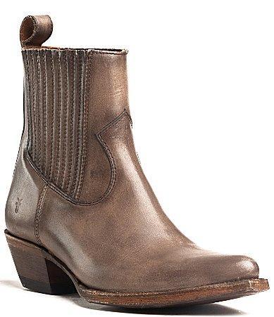 Frye Sacha Chelsea Leather Western Booties Product Image