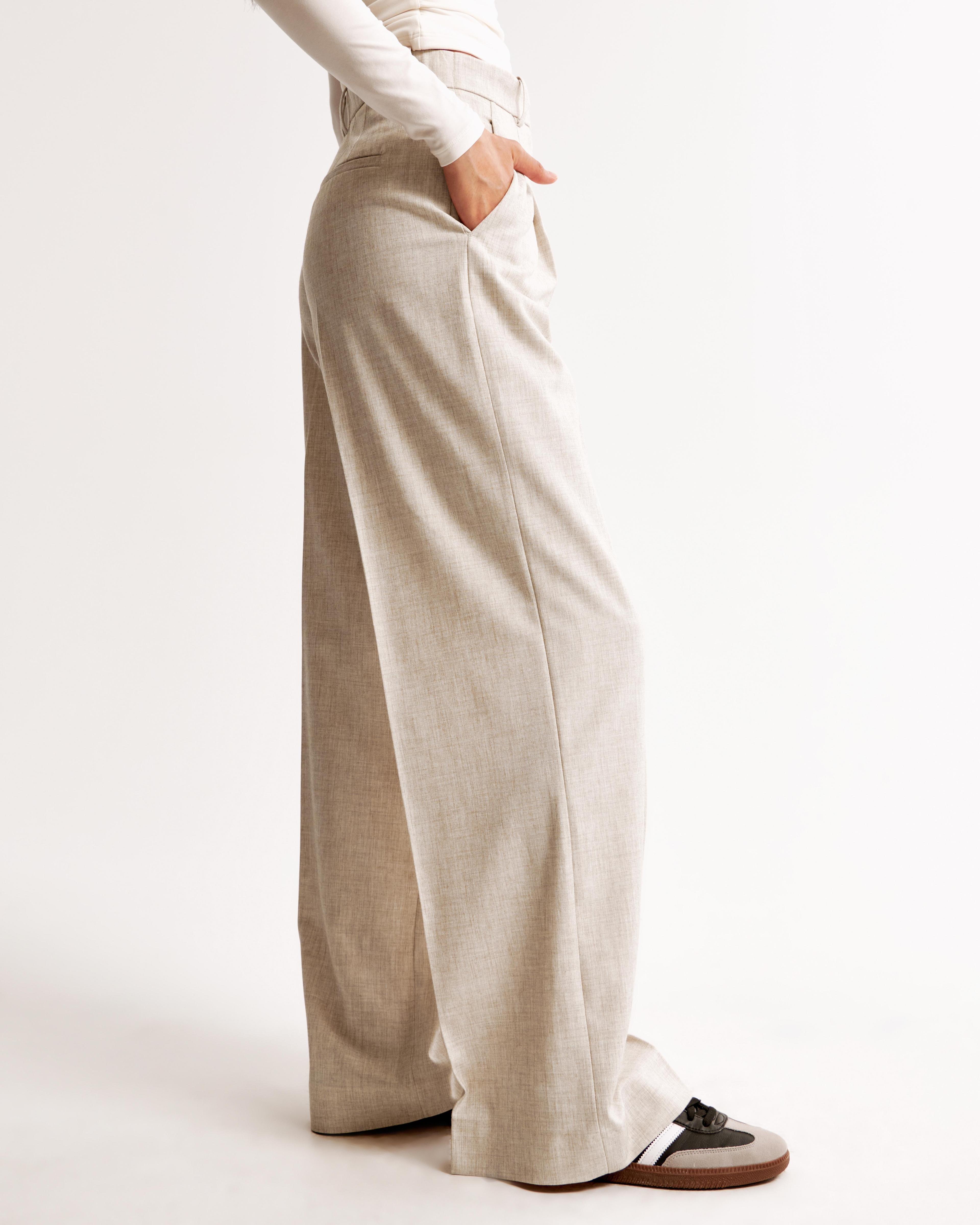 A&F Harper Tailored Ultra Wide Leg Pant Product Image