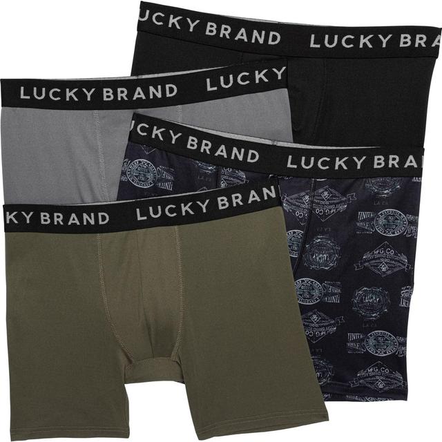 Lucky Brand Essential Soft Boxer Briefs - 4-Pack Product Image