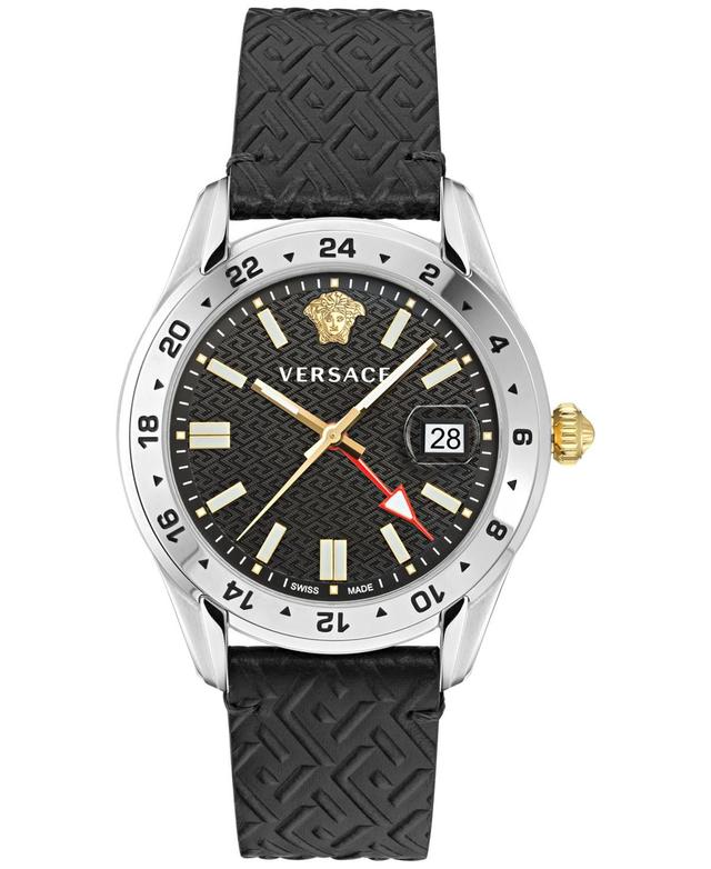 Mens 41MM Greca Time GMT Watch Product Image