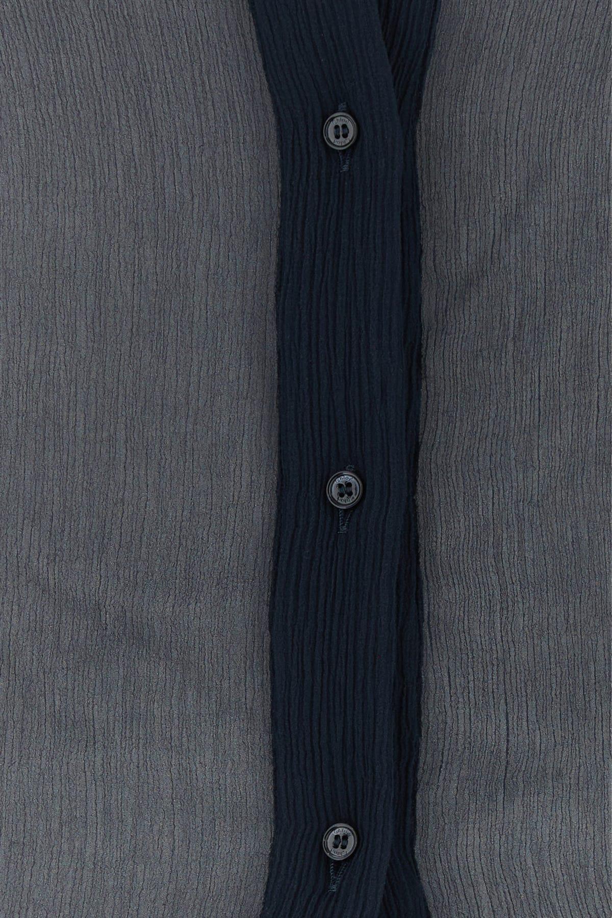 CHLOÉ Midnight Blue Crepe Shirt Product Image