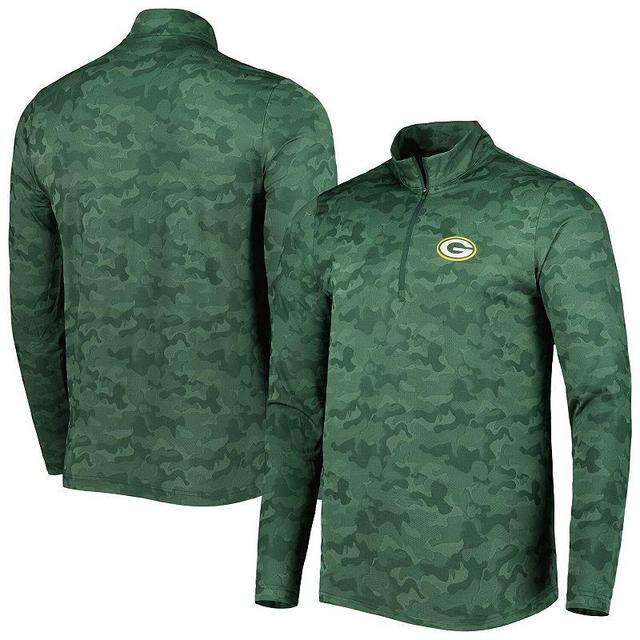 Mens Antigua Bay Packers Brigade Quarter-Zip Sweatshirt Product Image