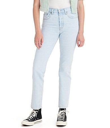 Levis 501 High Rise Straight Jeans Product Image