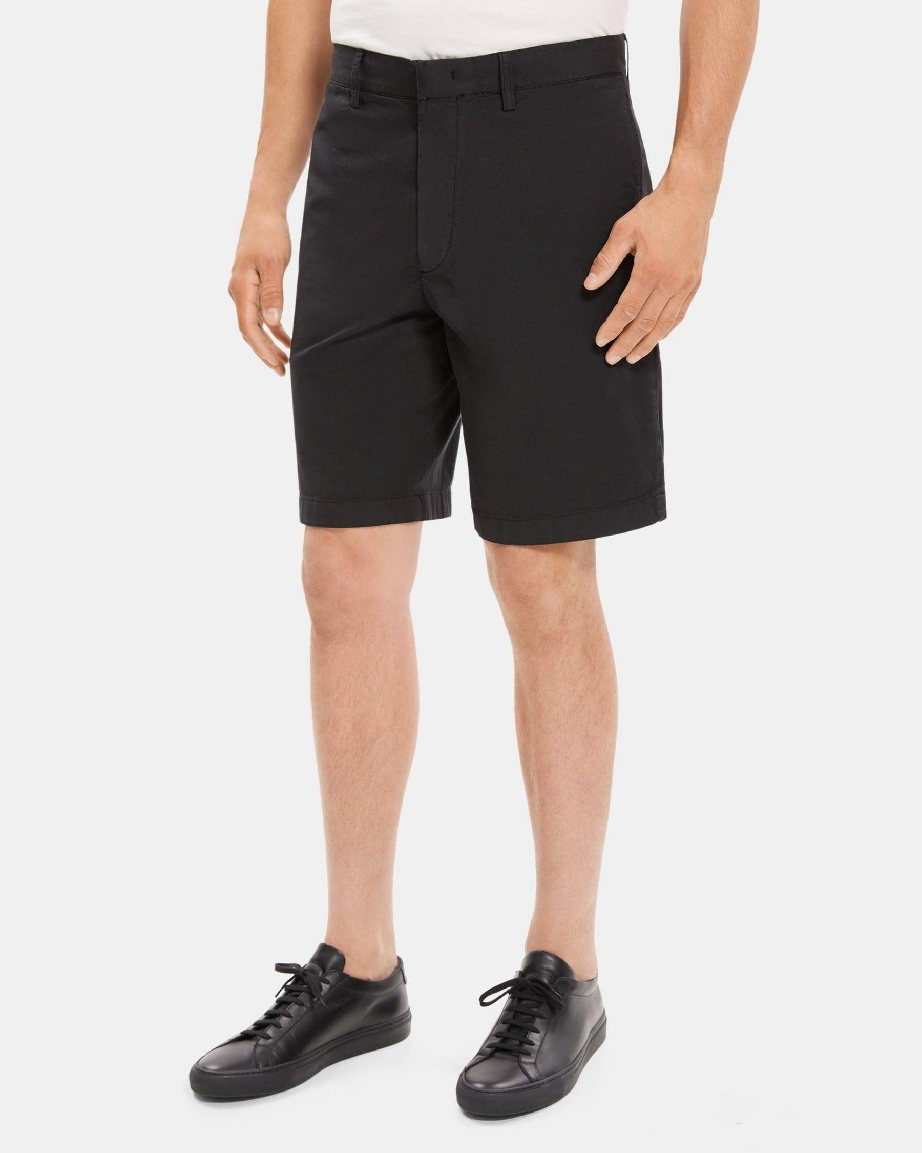 Straight-Leg Short in Stretch Cotton Product Image