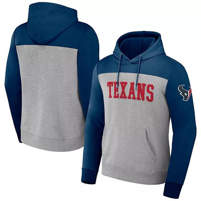 Mens NFL x Darius Rucker Collection by Fanatics Heather Gray Tennessee Titans Color Blocked Pullover Hoodie Product Image