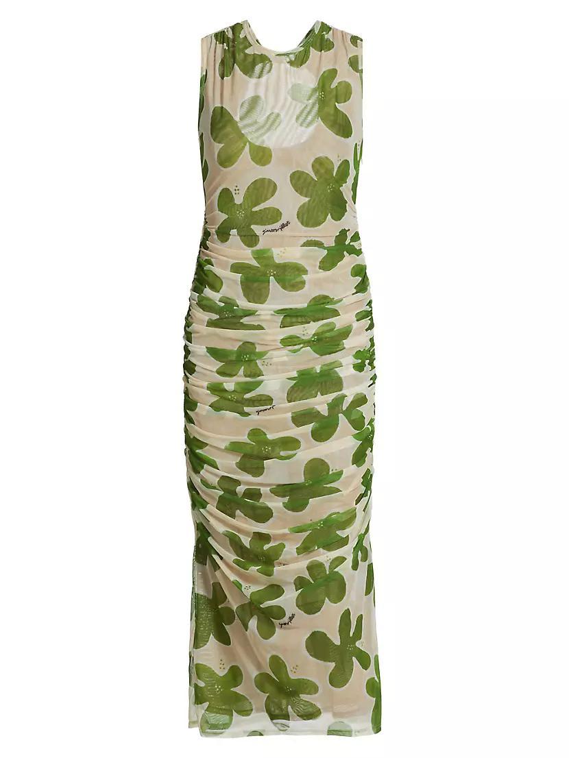 Tangier Abstract Mesh Midi-Dress product image