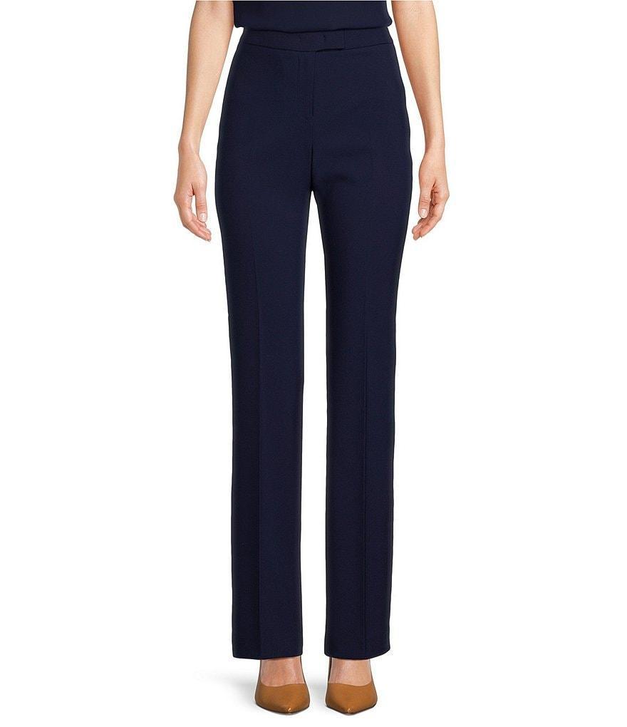 Anne Klein Stretch Flat Front Flare Leg Pants Product Image