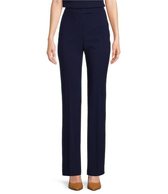 Anne Klein Stretch Flat Front Flare Leg Pants Product Image