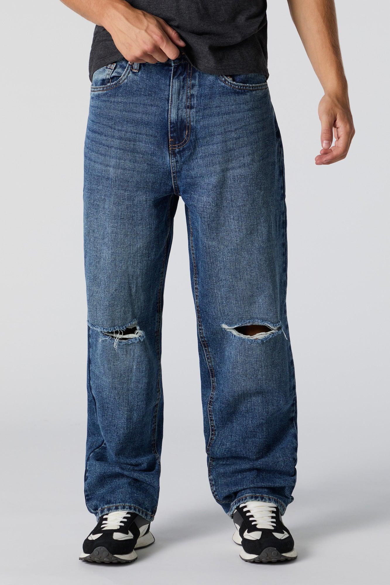 Baggy Distressed Jean Male Product Image