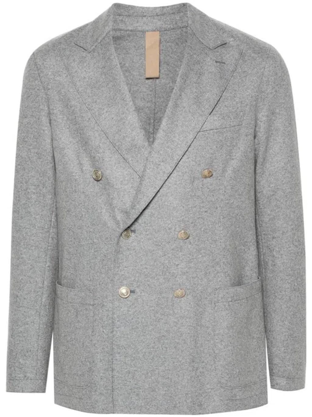 Double-breasted Blazer In Grey product image