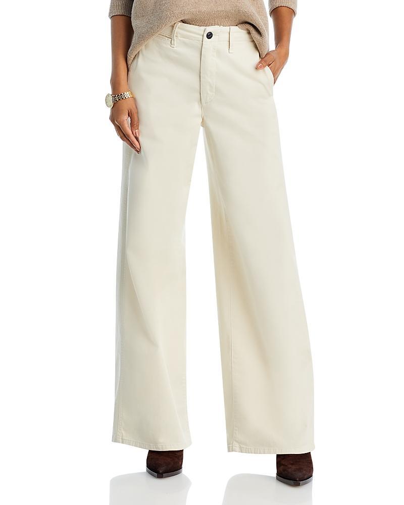 rag & bone Sofie Stretch Cotton Wide Leg Chinos Product Image