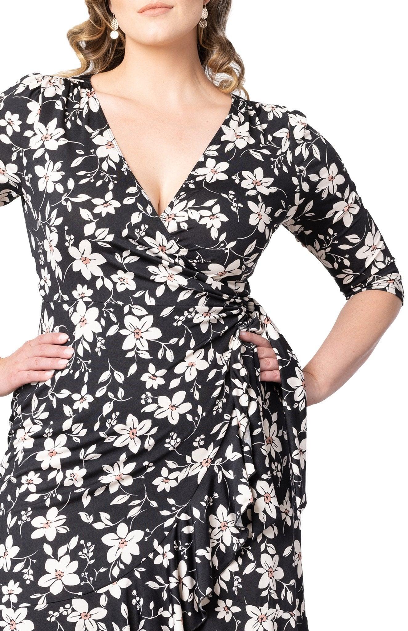 Flirty Flounce Wrap Dress - Plus Product Image