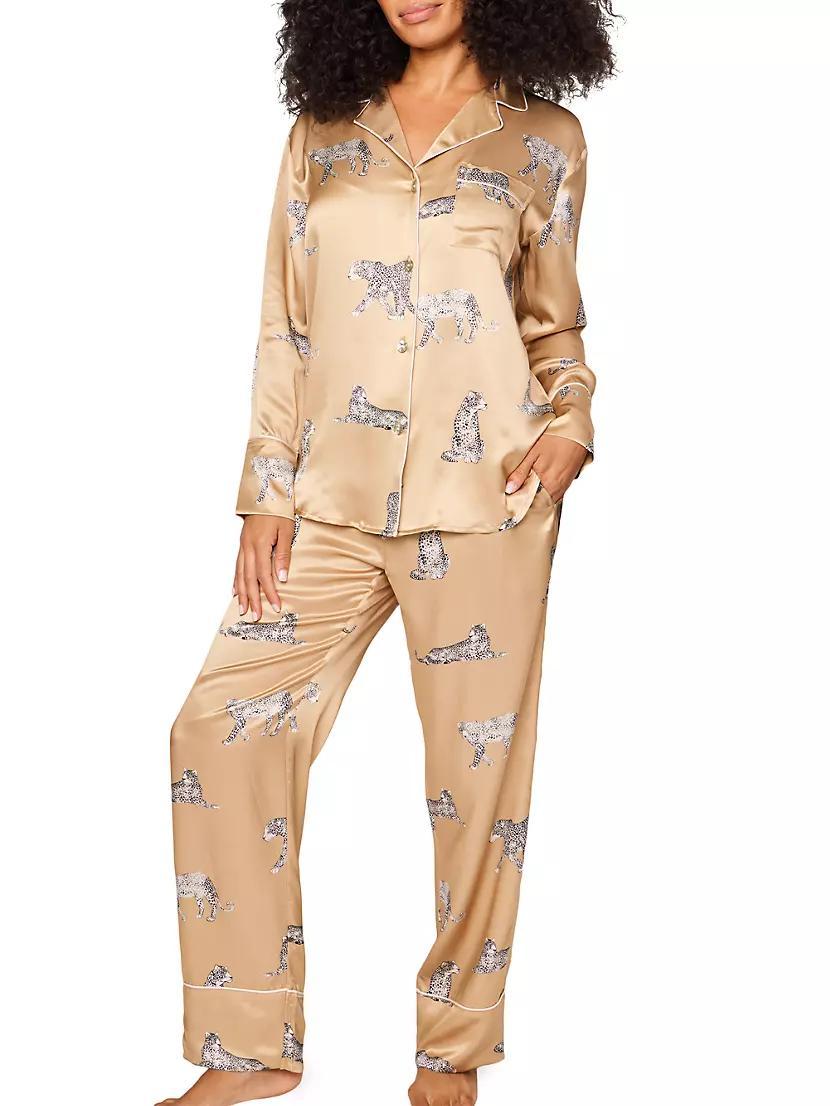 Mulberry Silk Panthère Pajama Set Product Image