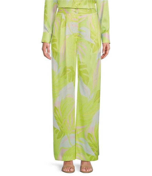 Antonio Melani Havana Printed Satin Coordinating Palazzo Pants Product Image