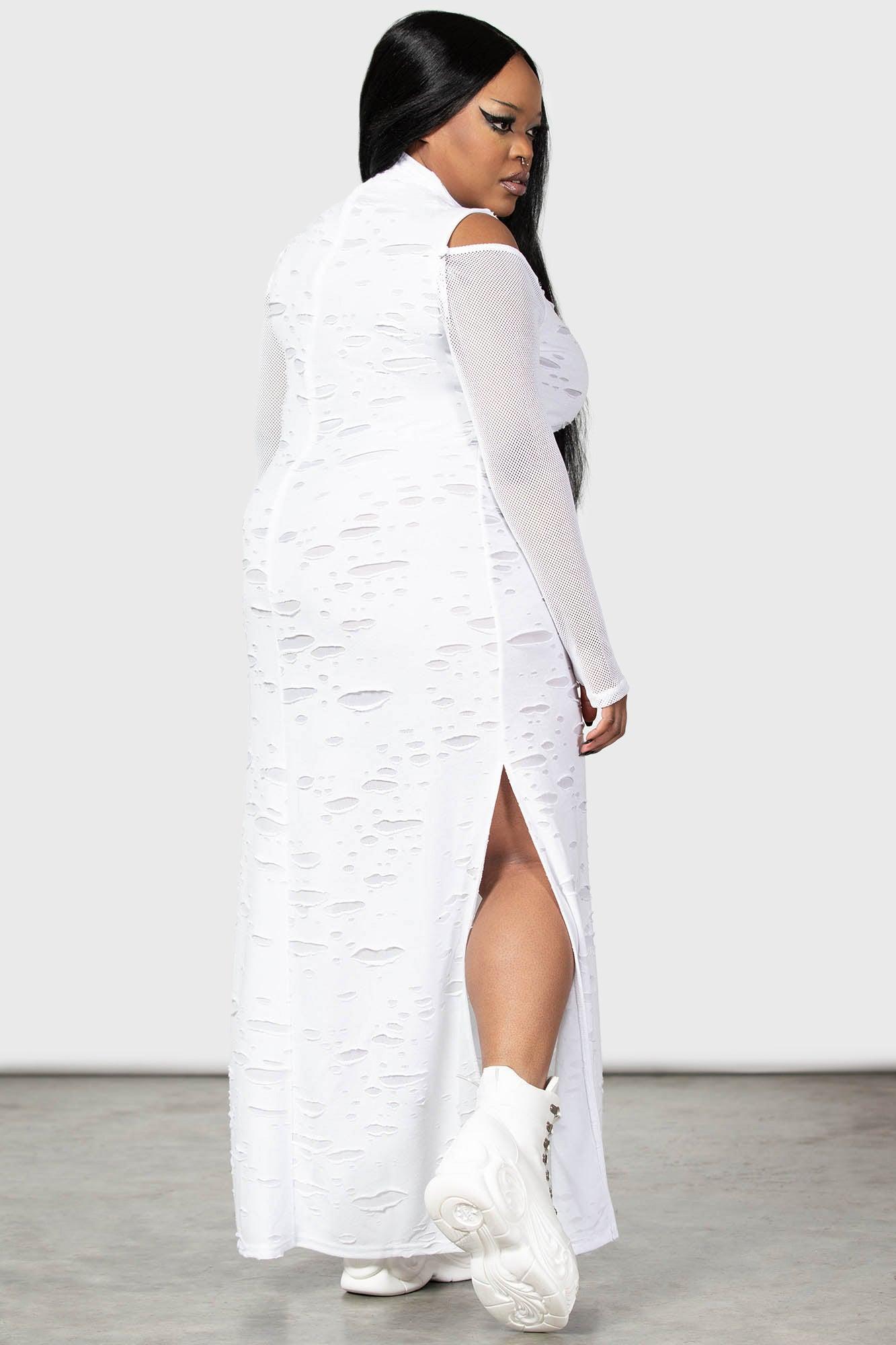 Biters Maxi Dress [WHITE] [PLUS] Female Product Image