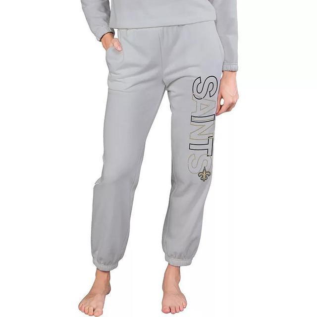 Womens Concepts Sport Gray New Orleans Saints Sunray French Terry Pants Product Image