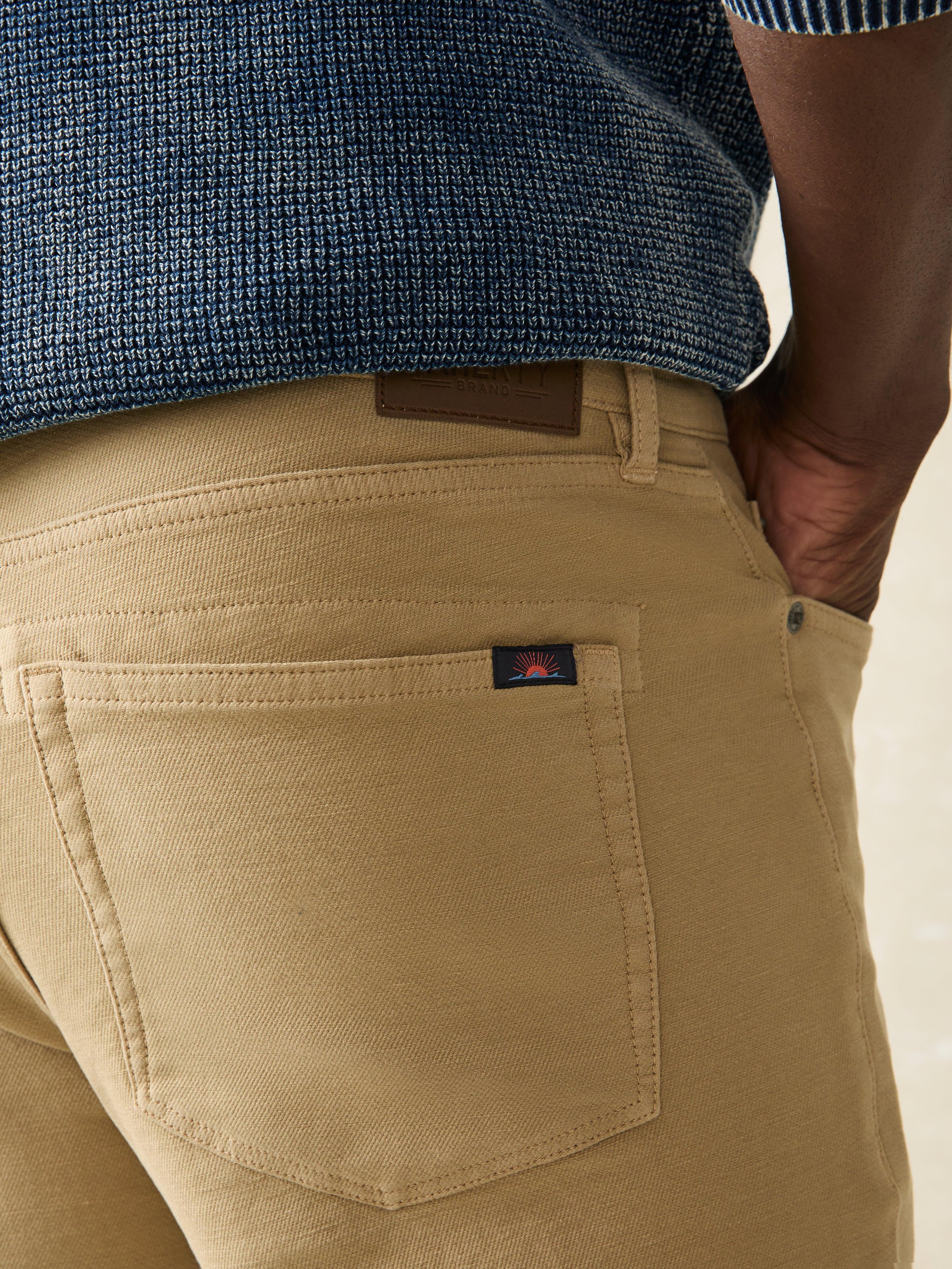 Stretch Terry 5-Pocket Pant - Desert Khaki Male Product Image