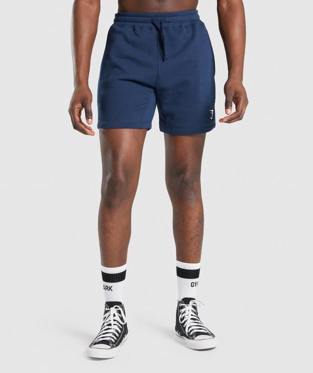 Gymshark Crest 7" Shorts - Navy Male Product Image