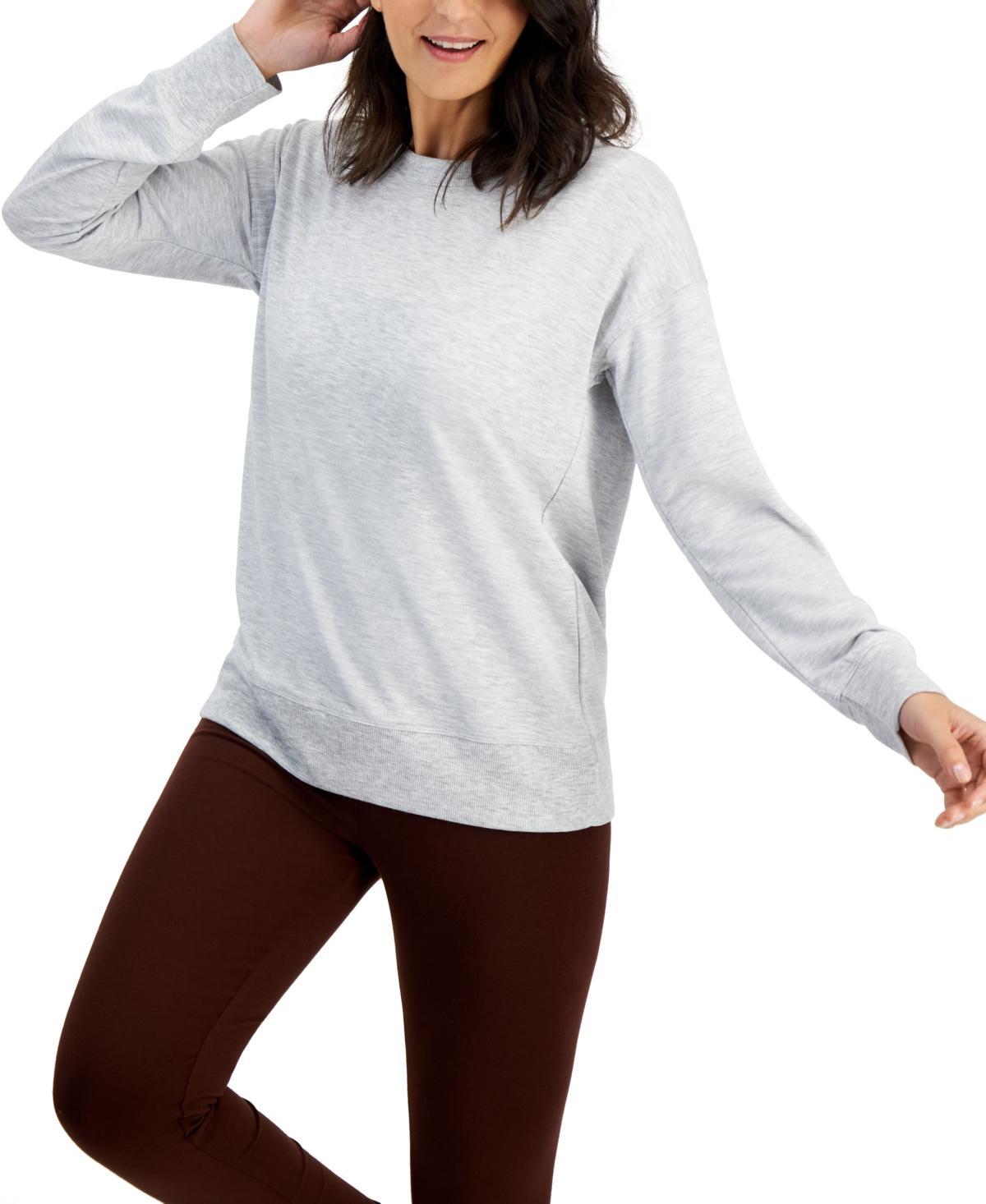 Id Ideology Womens Open-Back Long-Sleeve Pullover Top, Created for Macys Product Image