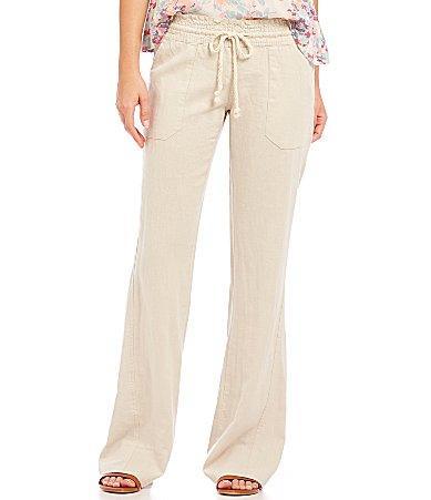 Roxy Oceanside Linen Blend Wide Leg Pants Product Image