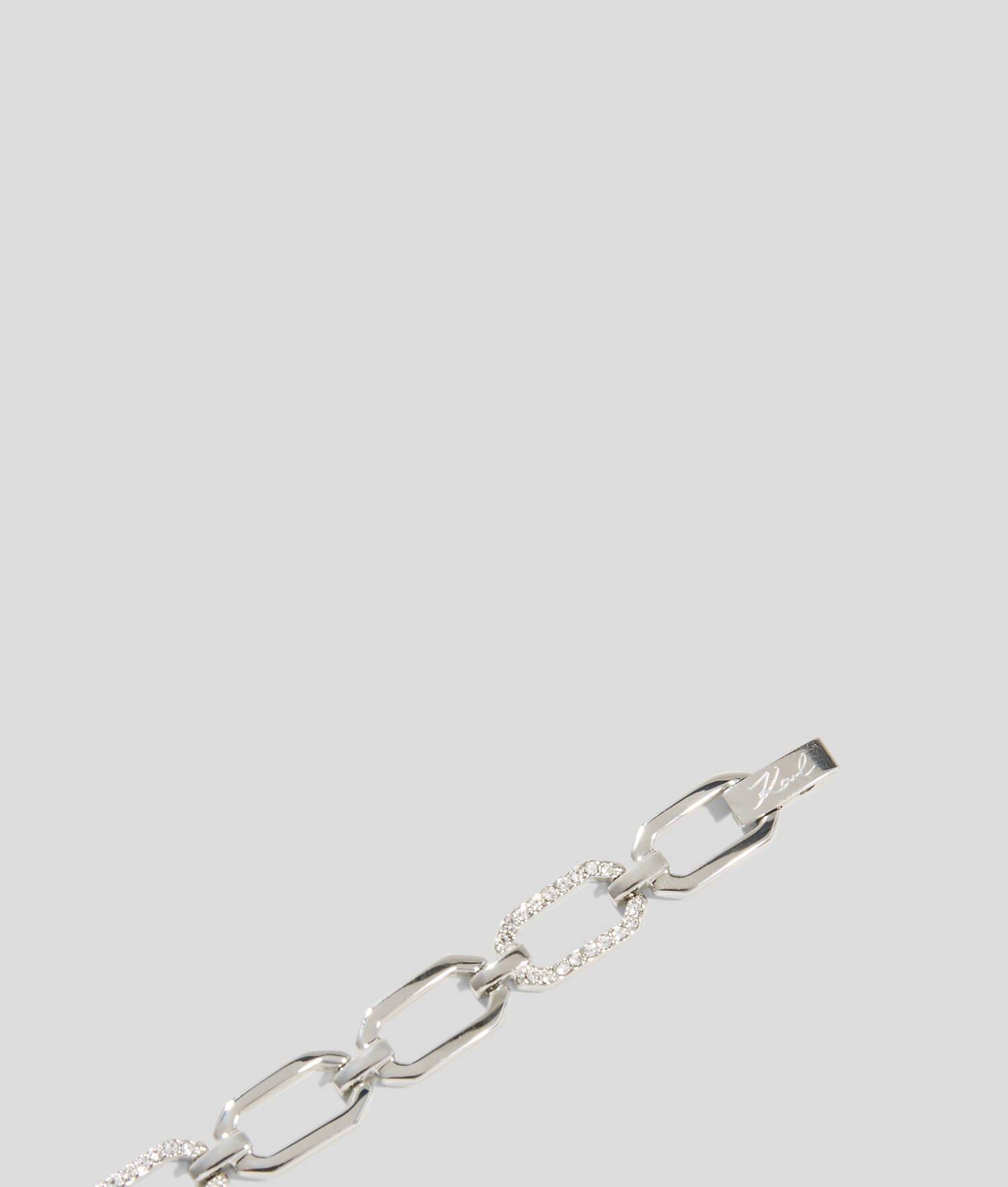 KARL SIGNATURE PAVÉ CHAIN BRACELET Product Image