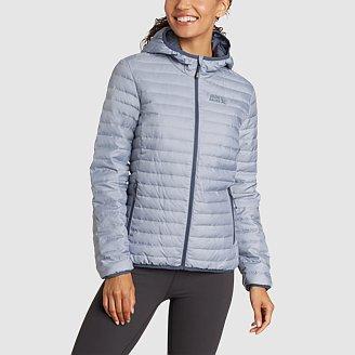 Women's Microlight Down Hooded Jacket Product Image