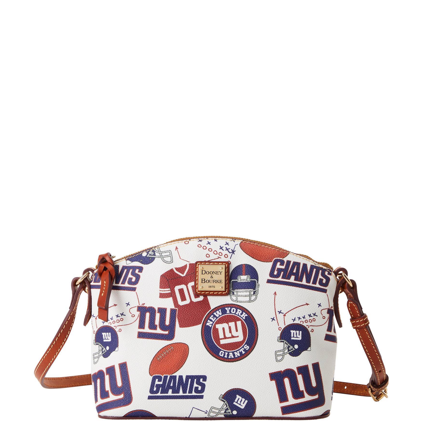 Dooney & Bourke Womens NFL NY Giants Suki Crossbody Coated Cotton Shoulder Bag in White Multi Product Image